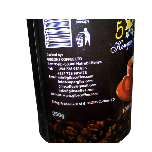 KENYA GIBSONS INSTANT COFFEE 250g