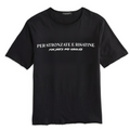 Graphic Short Sleeve Roll Neck T