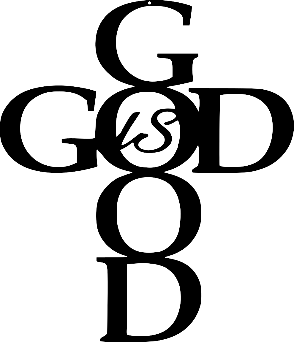 Christian Cross Metal Wall Art - God is Good Religious Faith Decor