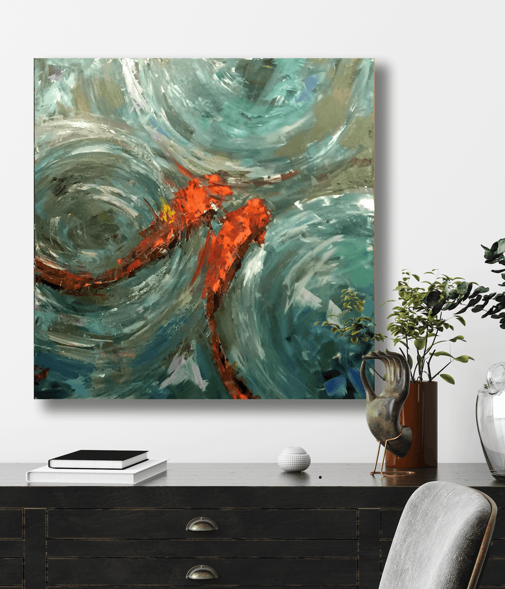Good Fortune II 36x36 Artist Enhanced Canvas Print