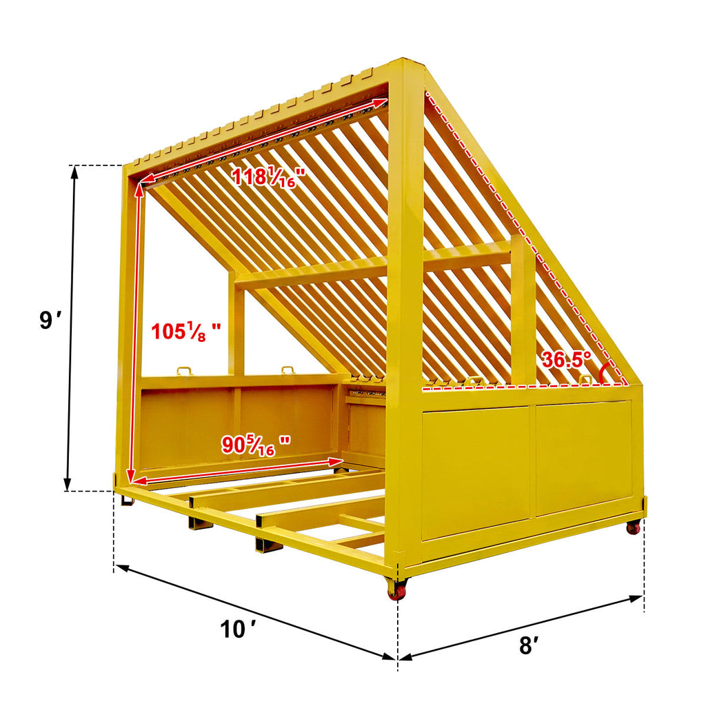 Greatbear 8-10ft Heavy-Duty Portable Rock Grizzly Screen with Adjustable Bar Spacing