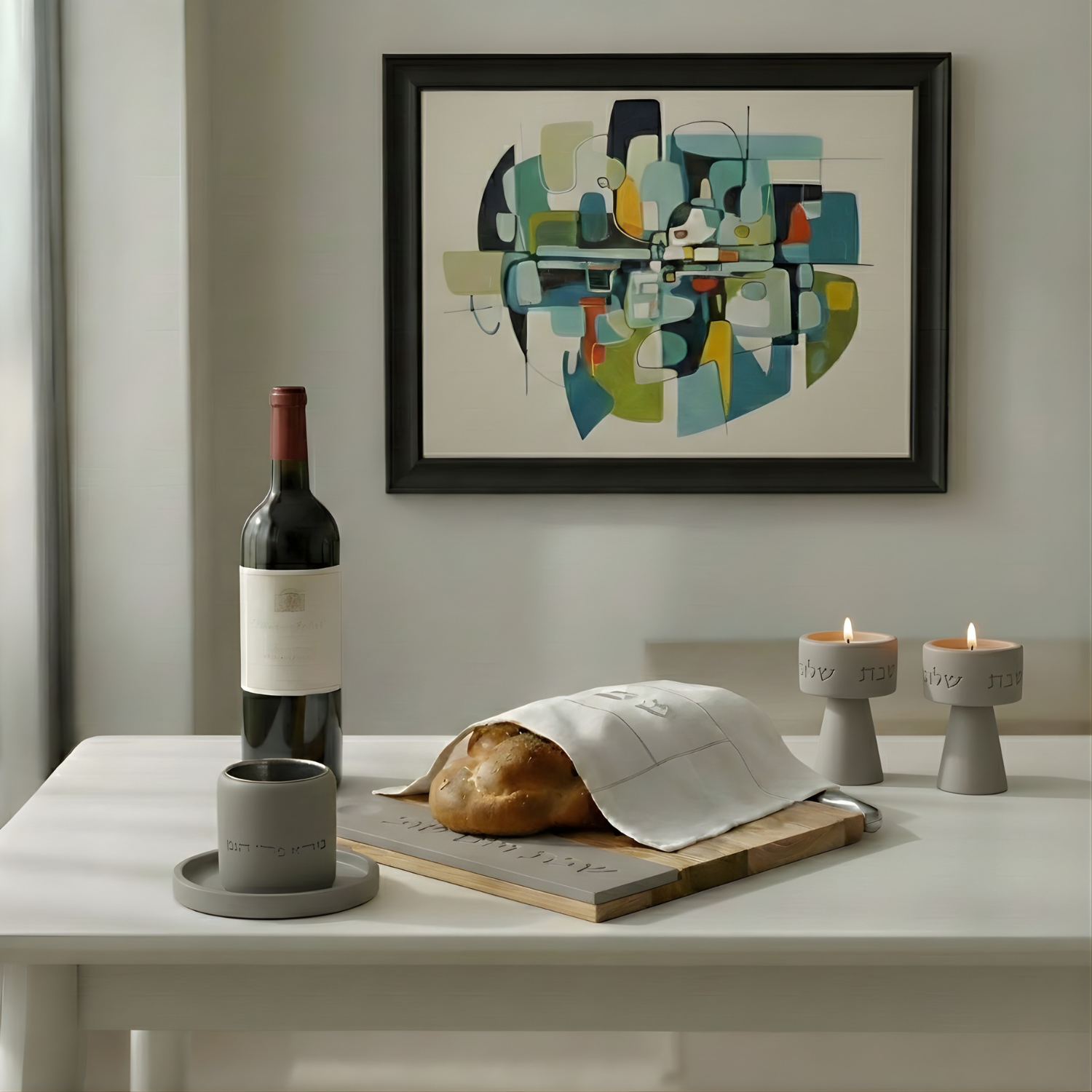 Luxurious Shabbat Table Set – Timeless Glow Series
