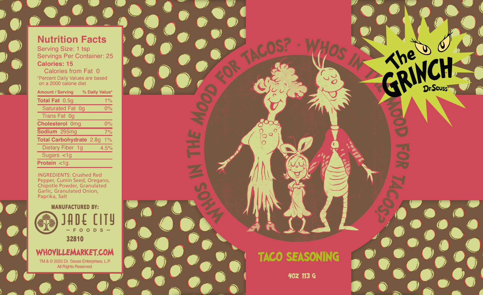 Grinch Whos In The Mood For Tacos? : Taco Seasoning