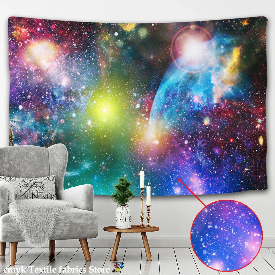 DecorBites™ Galaxy Tapestry: Psychedelic Hippie Home Decor & Wall Hanging