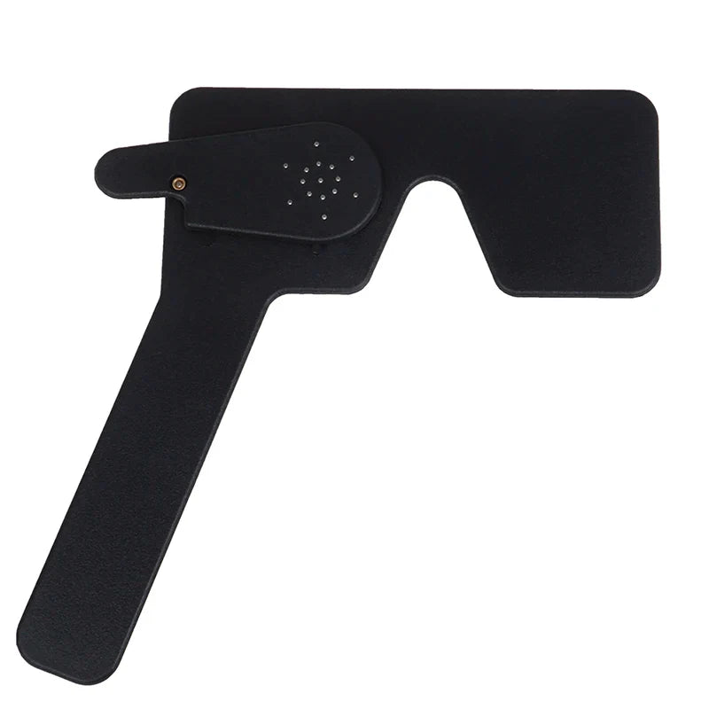 Black Lorgnette Occluder | Multi Pinhole Hand Occluder for Optometry & Sleep Aid