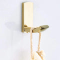 Luxury Shower Bathroom Accessories Set, Towel Ring, Paper Holder, Coat Hook, Toilet Brush, Polished Gold, Bath Hardware