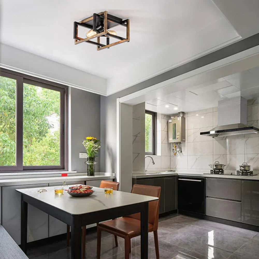 DecorBites™ Industrial Vintage LED Ceiling Light Fixture for Home Kitchen Bar