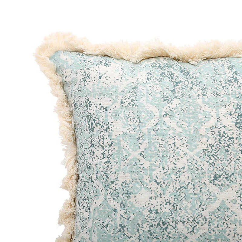 DecorBites™ Green Tassel Pillow Cover 45x45cm/30x50cm Cotton Linen for Home Decor