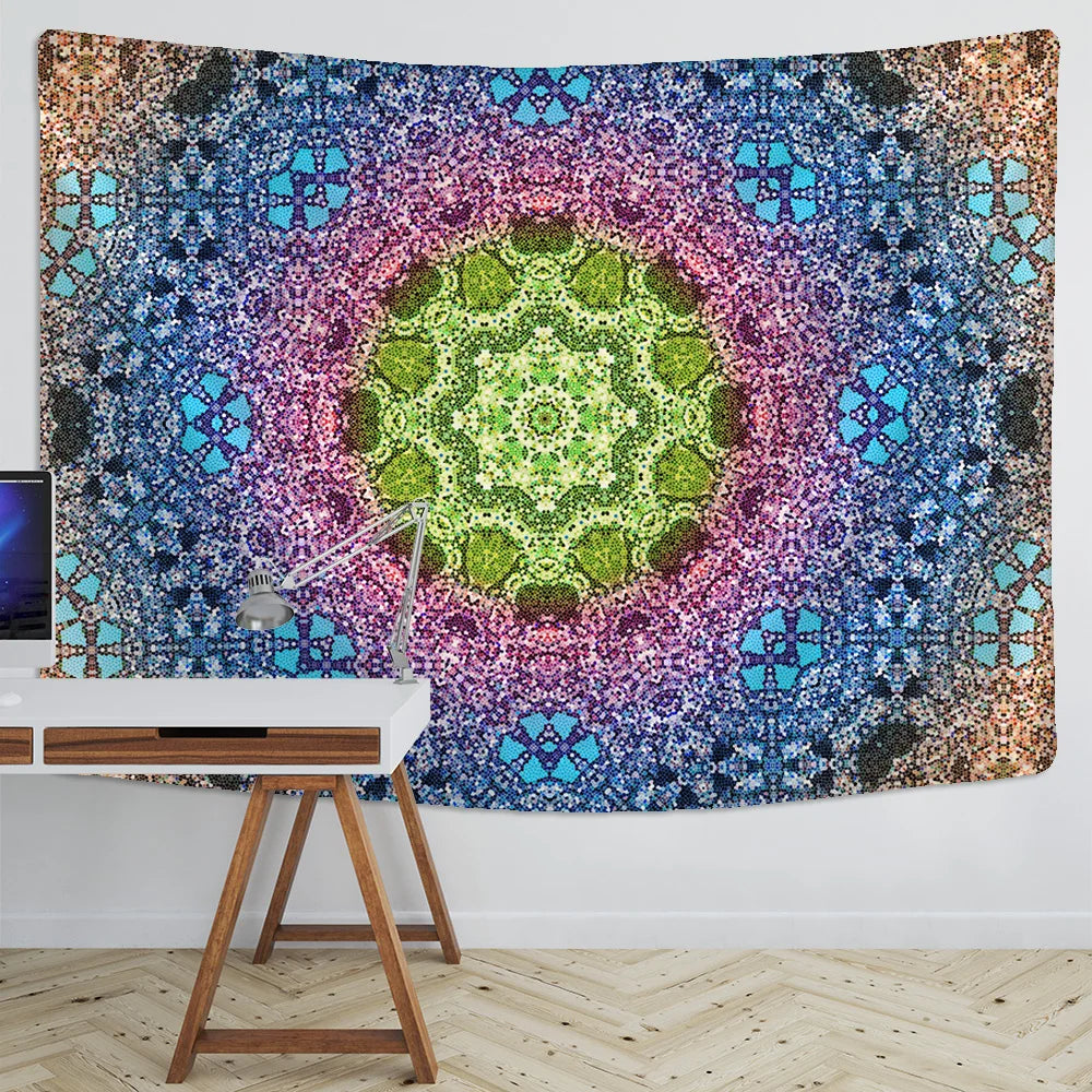 DecorBites™ Indian Mandala Tapestry Boho Wall Hanging Sleeping Pad Beach Throw Rug