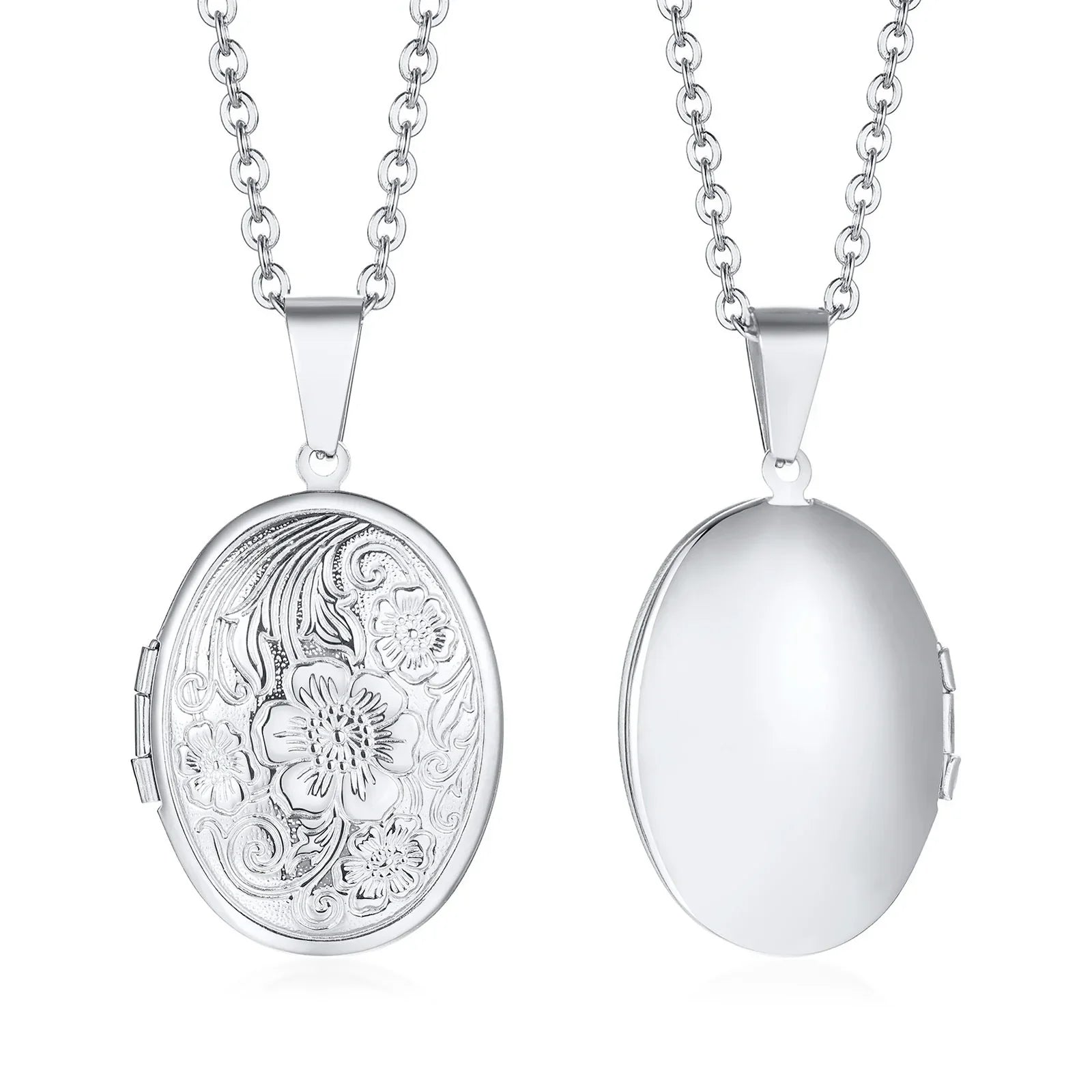 Heart Photo Locket Necklace for Women | Openable Stainless Steel Promise Jewelry