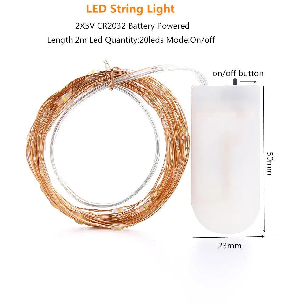 DecorBites™ Garland Led String Light for Christmas Wedding Party Decoration