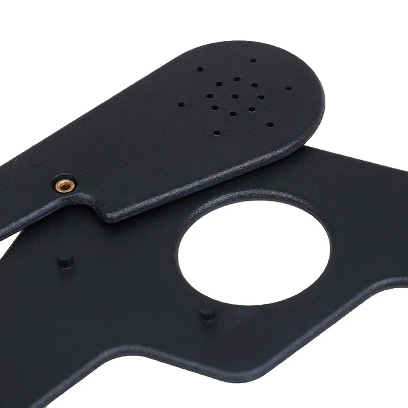 Black Lorgnette Occluder | Multi Pinhole Hand Occluder for Optometry & Sleep Aid