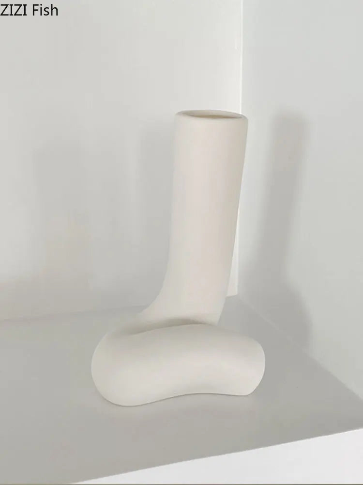 DecorBites™ Abstract Human Body Vase - Ceramic Half-length Home Decoration