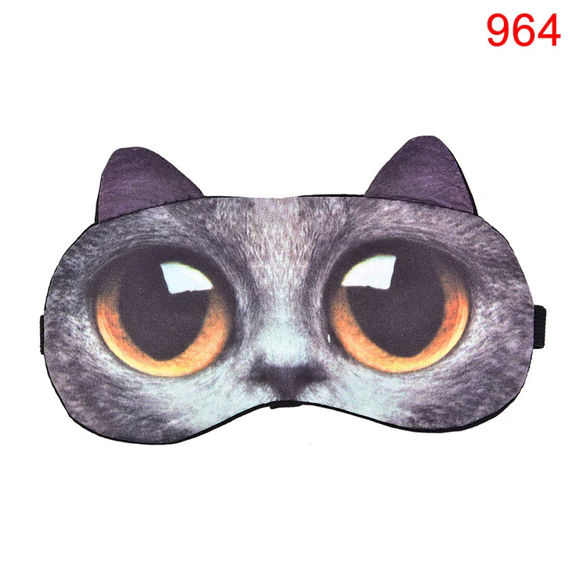 Cute Cat Dog Sleep Mask | Soft Eye Cover for Natural Sleeping