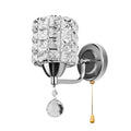 DecorBites™ Crystal Wall Sconce: Modern Bedside Wall Lamp for Home Decor