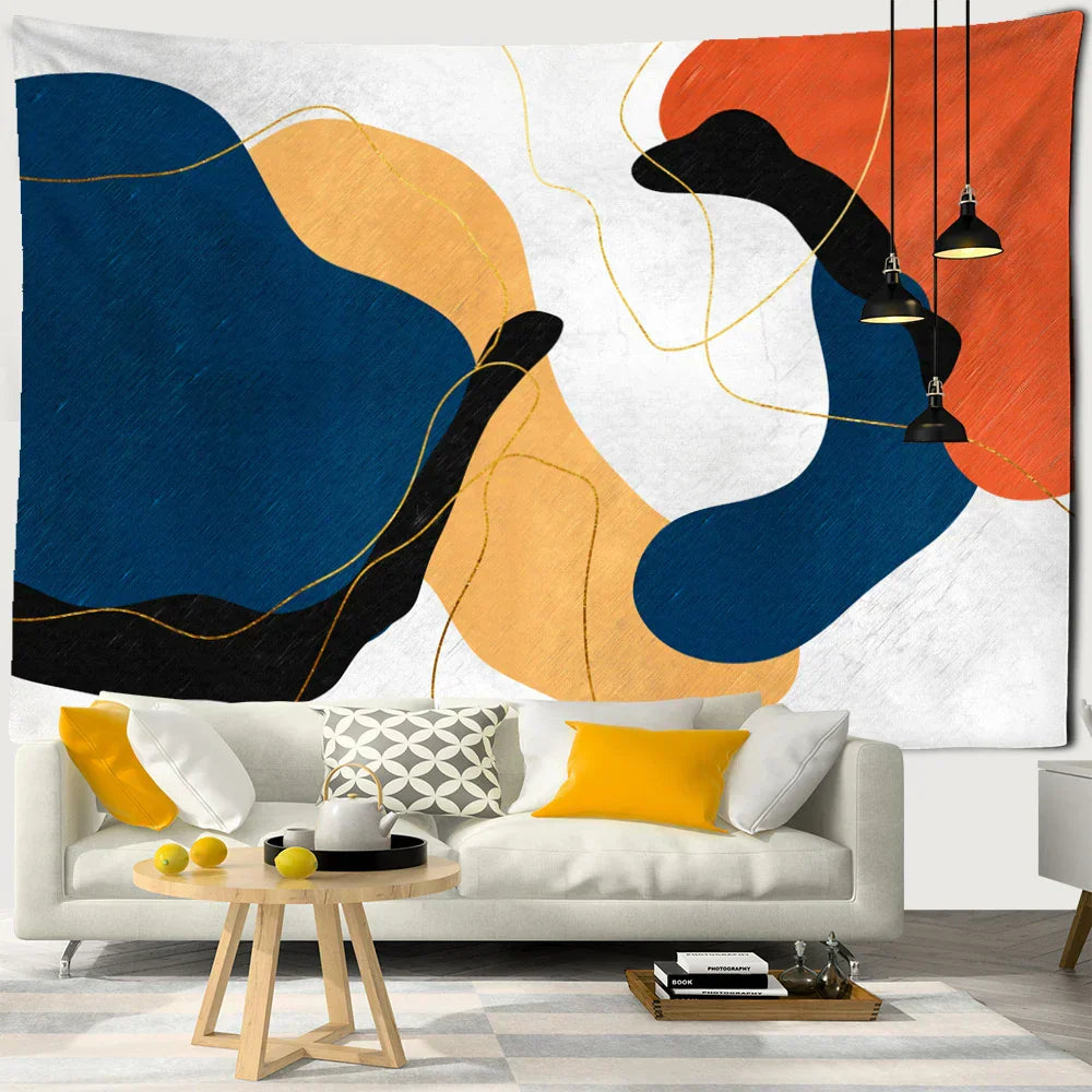 DecorBites™ 3D Pattern Tapestry Wall Hanging for Bohemian Hippie Home Decor