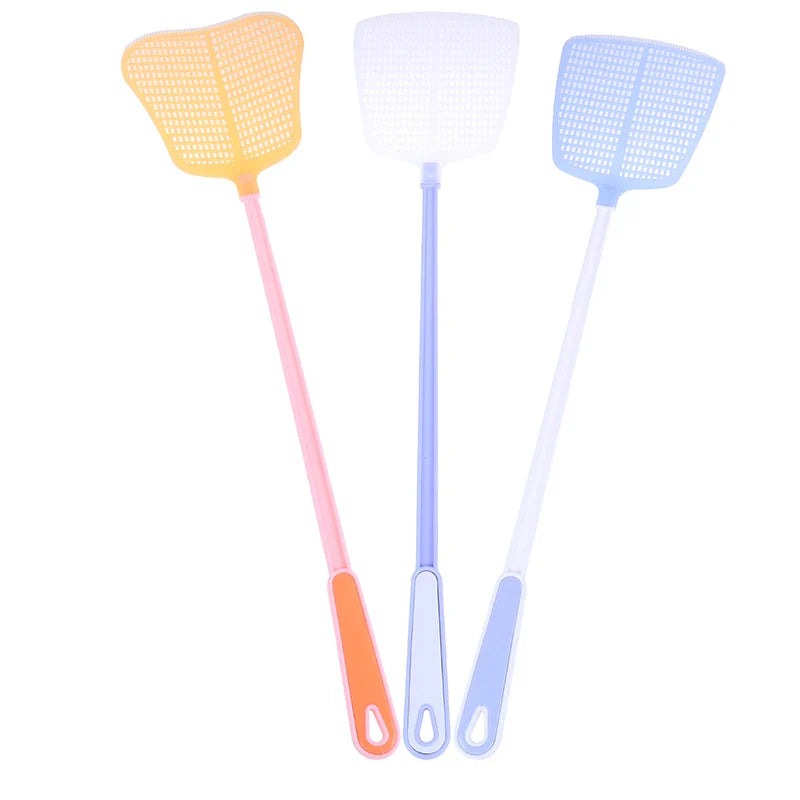 Durable Fly Swatter | Long Handle Plastic Mosquito Killer for Home
