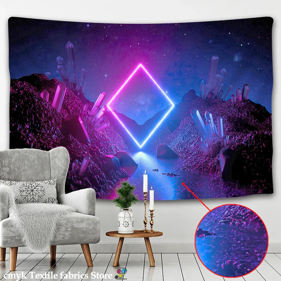 DecorBites™ Galaxy Tapestry: Psychedelic Hippie Home Decor & Wall Hanging