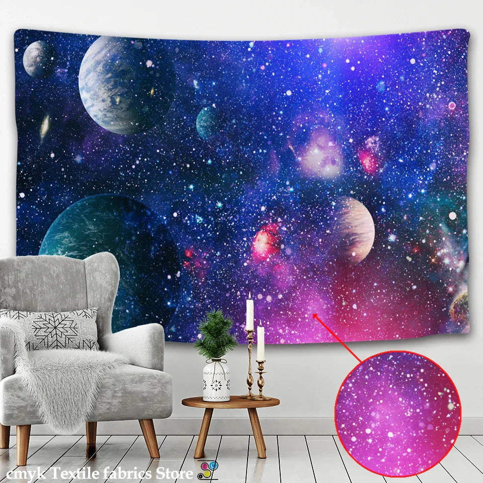DecorBites™ Galaxy Tapestry: Psychedelic Hippie Home Decor & Wall Hanging