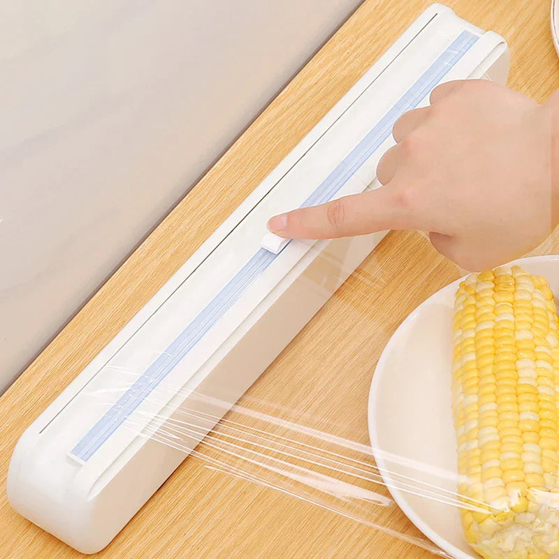 DecorBites™ Cling Film Dispenser Cutter Divider Box - Practical Kitchen Accessories