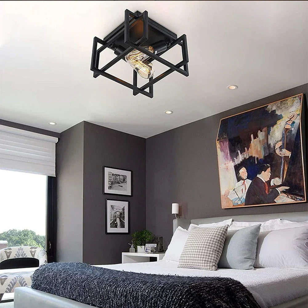 DecorBites™ Industrial Vintage LED Ceiling Light Fixture for Home Kitchen Bar