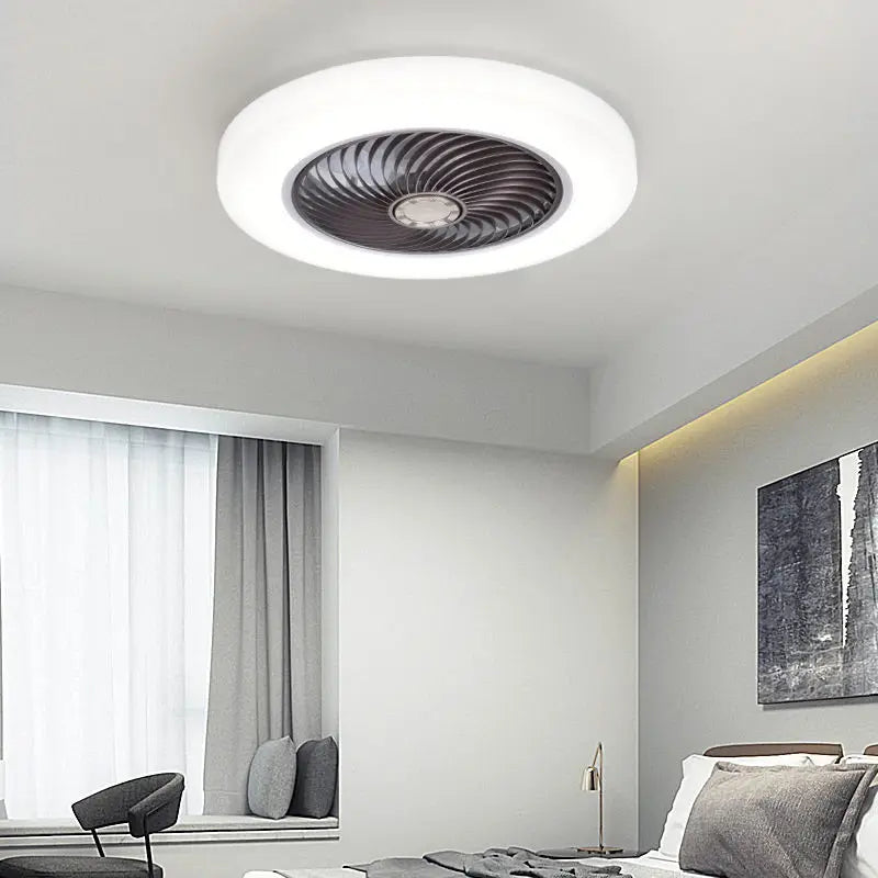 DecorBites™ 52cm Smart Ceiling Fan with Remote Control and Invisible Retractable Blades