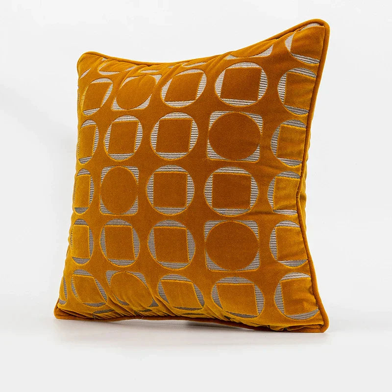 DecorBites™ Geometric Jacquard Pillow Cover - Modern Chinese Style Chic Interior