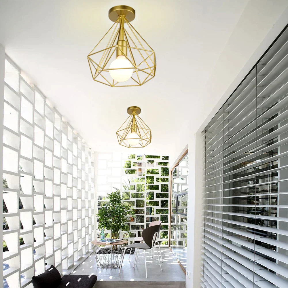 DecorBites™ Iron Ceiling Light Fixture for Modern Spaces