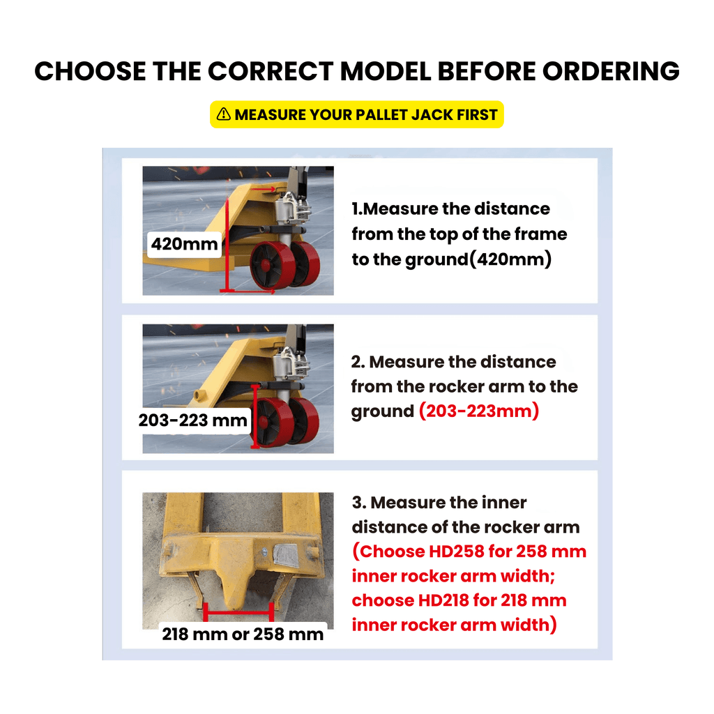 PT4400-HD218 / HD258 Electric Add-On Drive Bar, Lithium Power, Best retrofit upgrade for Manual Pallet Jacks