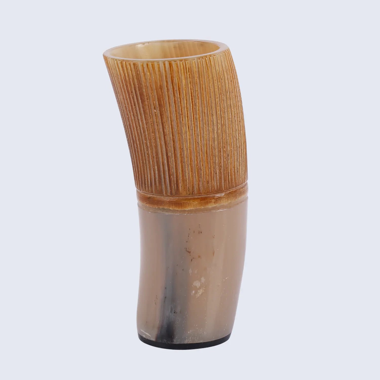 Handmade Ox Horn Drinking beer Glass for Whiskey,  8.-10 oz