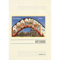 Vintage Lined Notebook Greetings from Brooklyn, New York City - Paperback