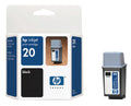 New, Pre-Owned - HP 20 Standard-Yield Black Ink Cartridge, C6614A