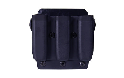 High Speed Gear Uniform Line |  Triple Mag Pouch |  Size 1 |  Black |  Fits MOLLE or Belt |  Kydex |  Universal Clip Mount