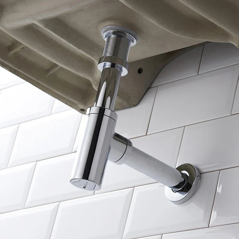 DecorBites™ Bathroom Basin Sink Tap Bottle Trap Drain Kit Waste Pop Drain Chrome/Black/Bronze