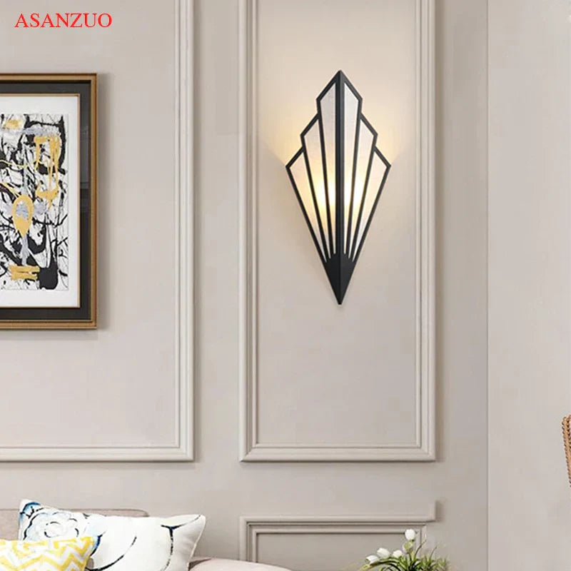 DecorBites™ LED Fan-Shaped Indoor Wall Lamp for Corridor Aisle Staircase Bedroom Lighting
