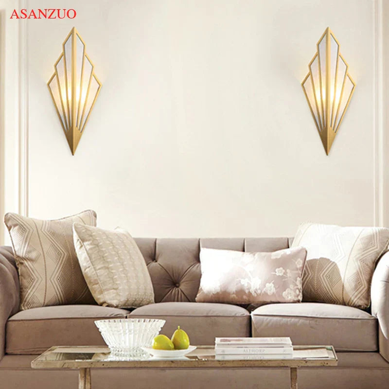 DecorBites™ LED Fan-Shaped Indoor Wall Lamp for Corridor Aisle Staircase Bedroom Lighting