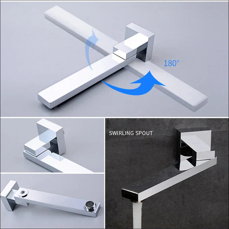 DecorBites™ 16" Big Rainfall Shower Faucet with Digital Display and Single Lever Temperature Control