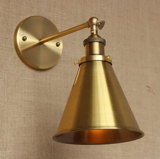 DecorBites™ Industrial Vintage Brass Loft Wall Sconce Retro Edison Light Fixture