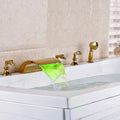 DecorBites™ LED Waterfall Bath Tub Faucet with Handshower