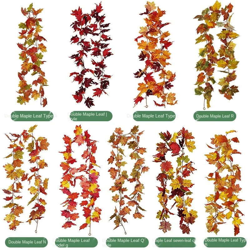 DecorBites™ Harvest Home Décor: Pumpkin, Pine Cone, Maple Leaf, Vine Hanging Decoration