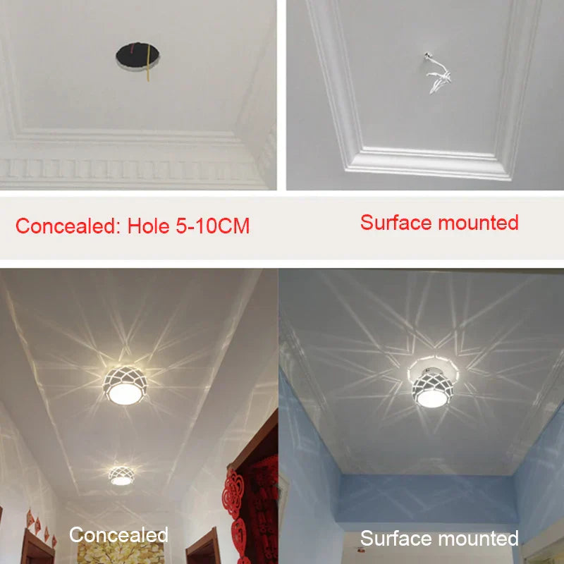 DecorBites™ LED Ceiling Light: Simplicity 5W 12W Dimmable Cylinder Lamp for Aisle Corridor