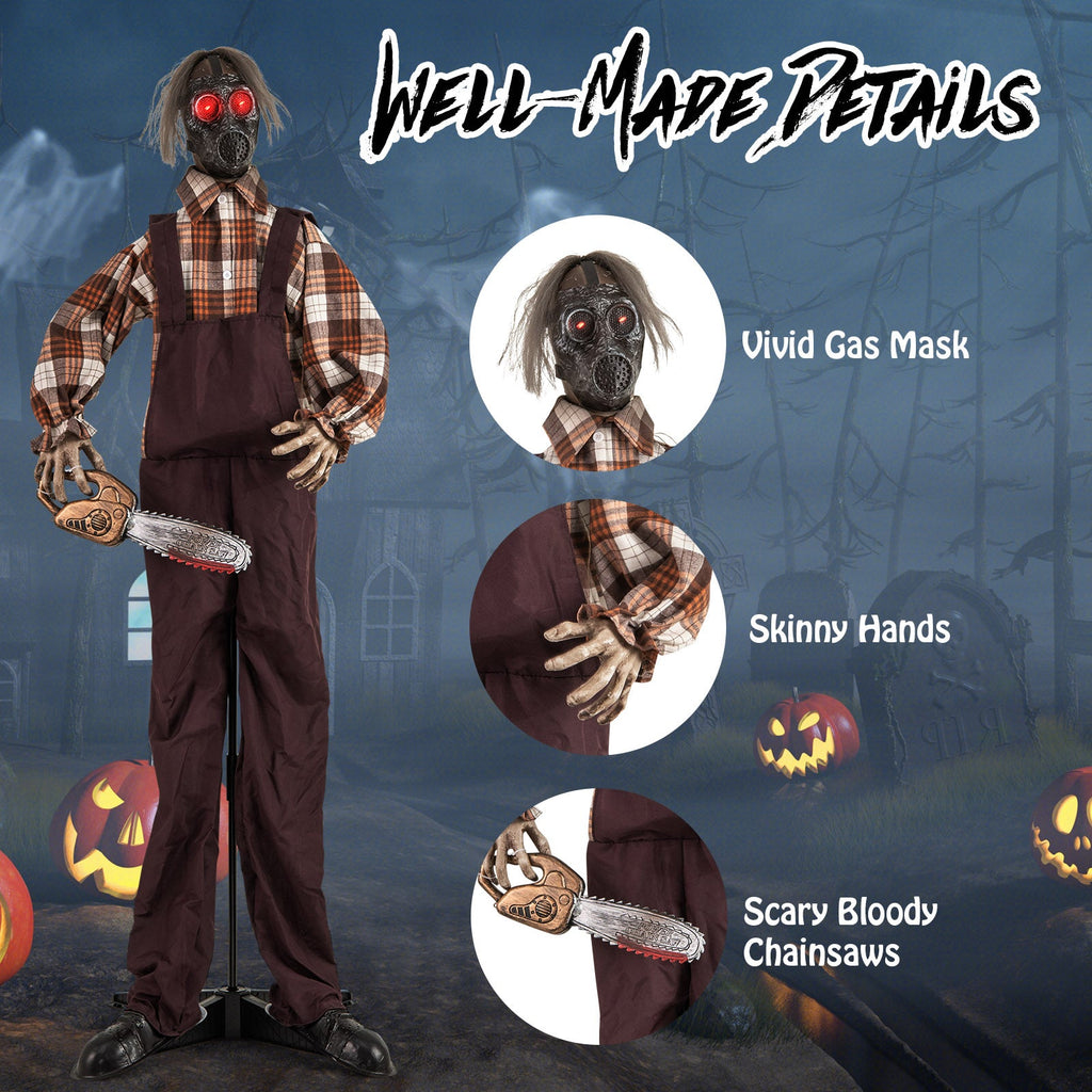 Halloween Animatronic Shaking Haunted Man with Lights and Sound
