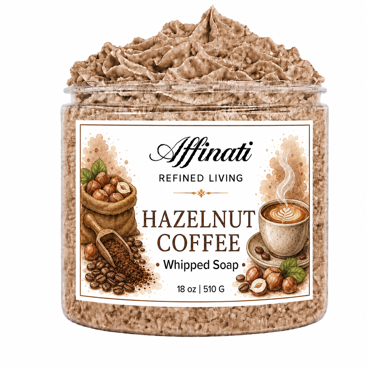 Hazelnut Coffee Whipped Soap