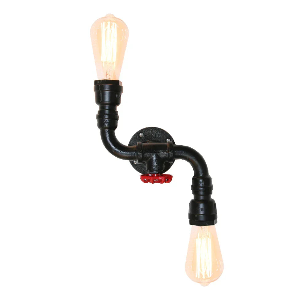 DecorBites™ Industrial Water Pipe LED Wall Lamp for Home Decor