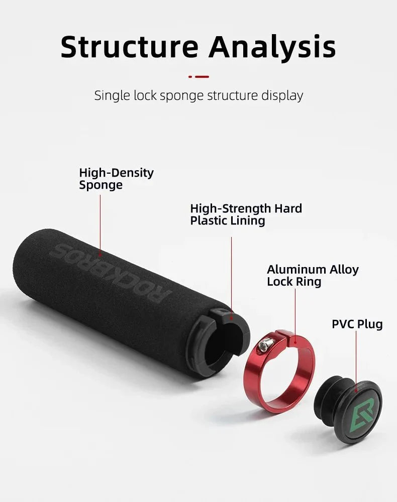 ROCKBROS Cycling Grips: Boost Ride Comfort & Control!