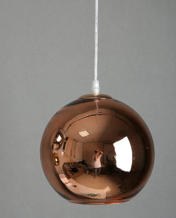 DecorBites™ Golden Ball Glass Pendant Light LED Kitchen Living Room Cafe Hanglamp