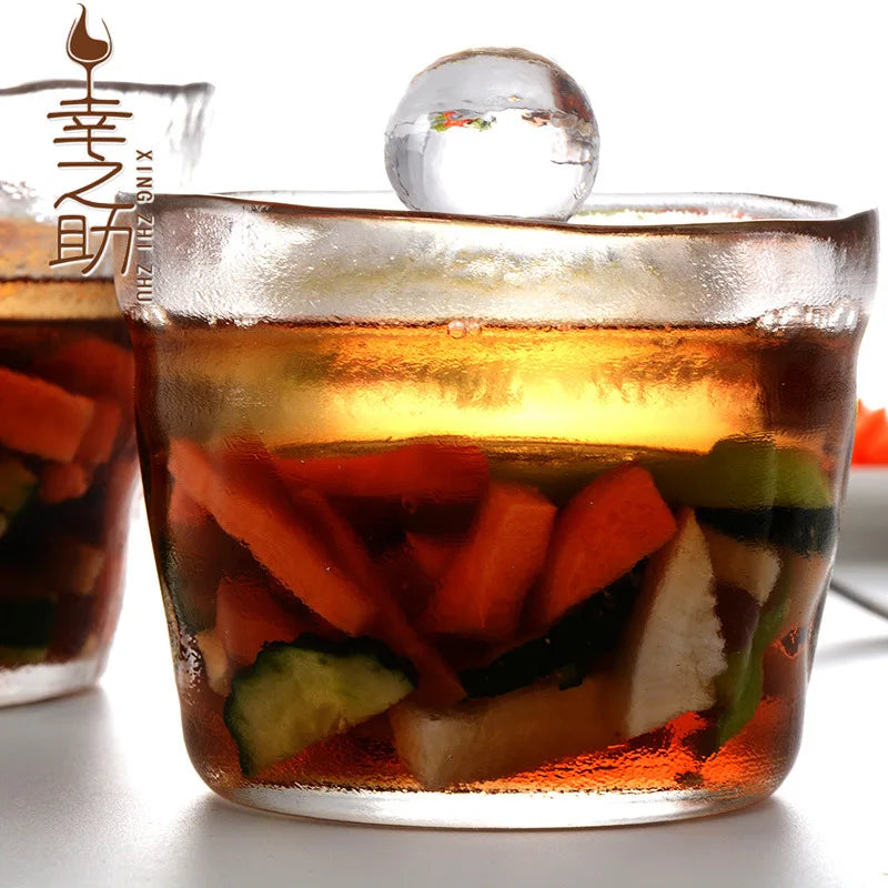 DecorBites™ Glass Kimchi Storage Jar, Pickle & Kimchi Pot Container