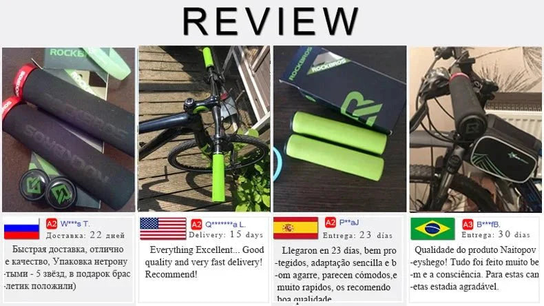 ROCKBROS Cycling Grips: Boost Ride Comfort & Control!