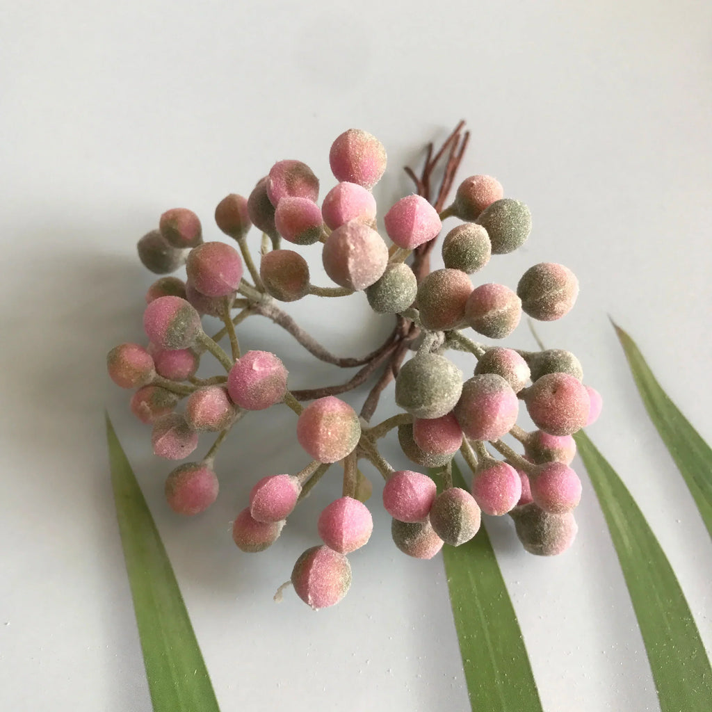 DecorBites™ Greenery Berry Stamen Bundle for DIY Christmas Decor & Gift Wrapping