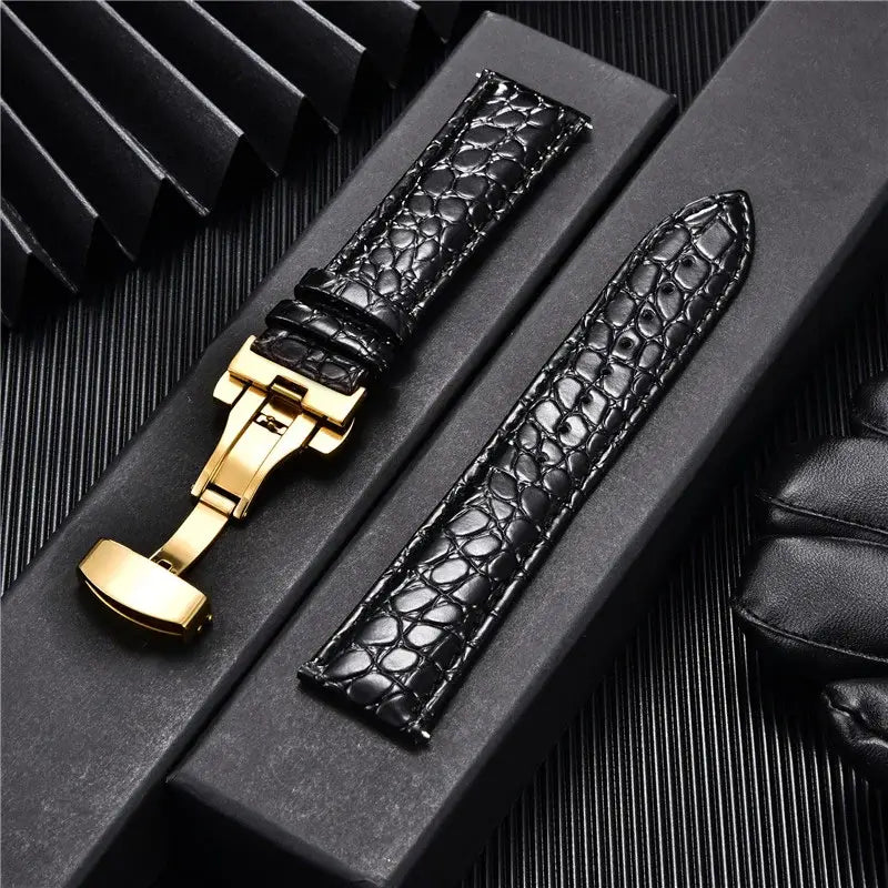 Ticwatch Crocodile Pattern Leather Band - Rugged and Durable